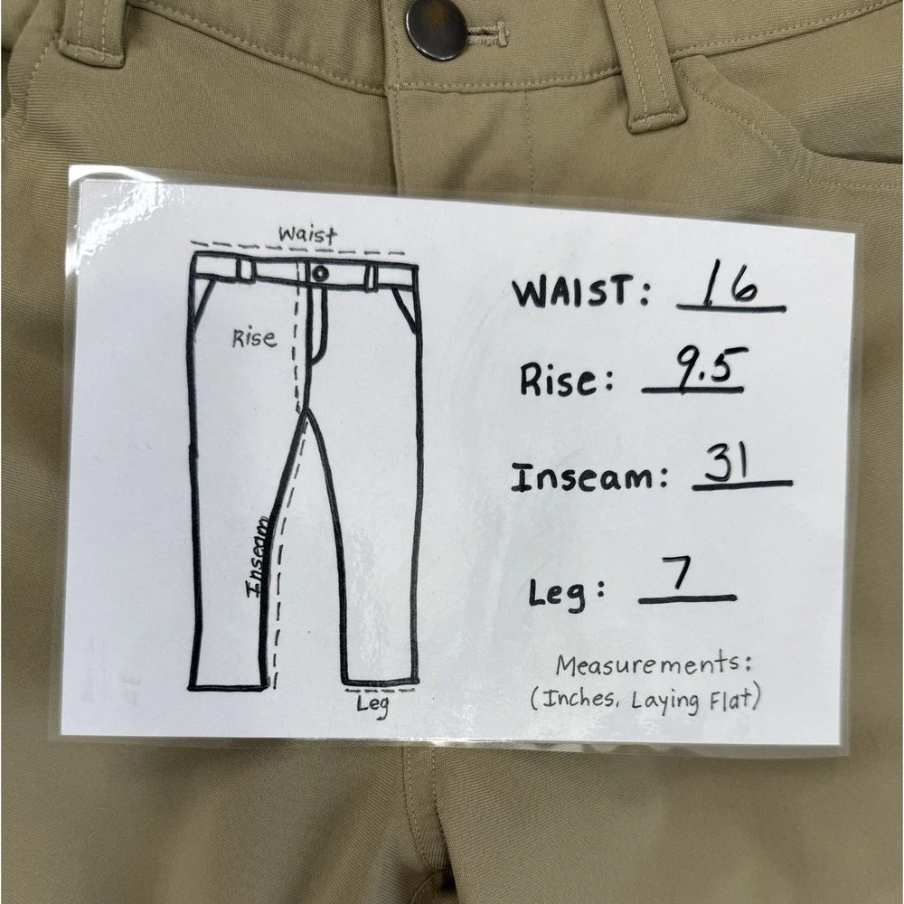 Lululemon Pants Men's 32x31 Tan ABC Classic Fit 5 Pocket Warpstreme Golf Chino